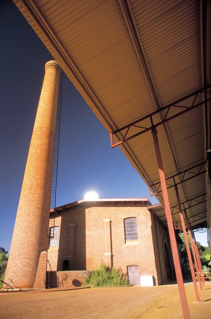 The No 3 Pump Station beneath an afternoon sky